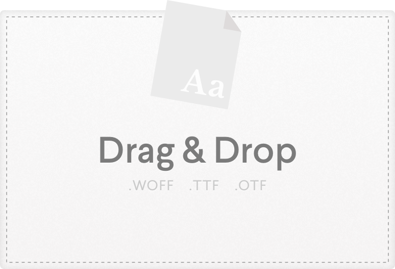Drag & drop files here